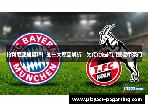 帕利尼亚加盟拜仁的三大原因解析:为何他选择加盟德甲豪门 帕利尼亚加盟拜仁的三大原因解析:为何他选择加盟德甲豪门