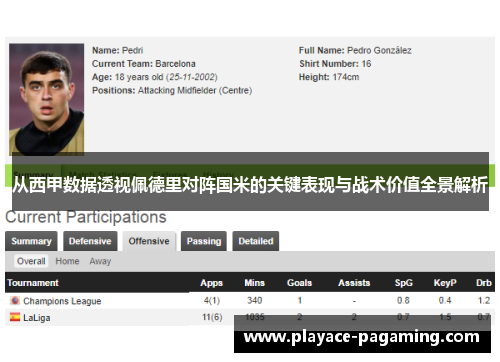 从西甲数据透视佩德里对阵国米的关键表现与战术价值全景解析 从西甲数据透视佩德里对阵国米的关键表现与战术价值全景解析